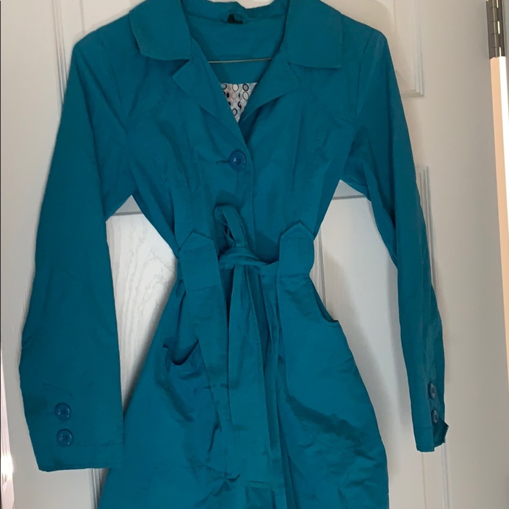 Electric Blue Hey Girl Light Trench